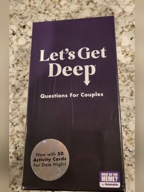 NEW SEALED Let's Get Deep - Questions for Couples Card Game
